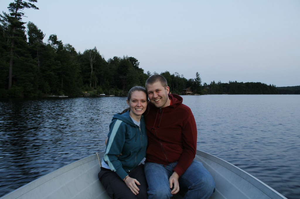 boating on a lake