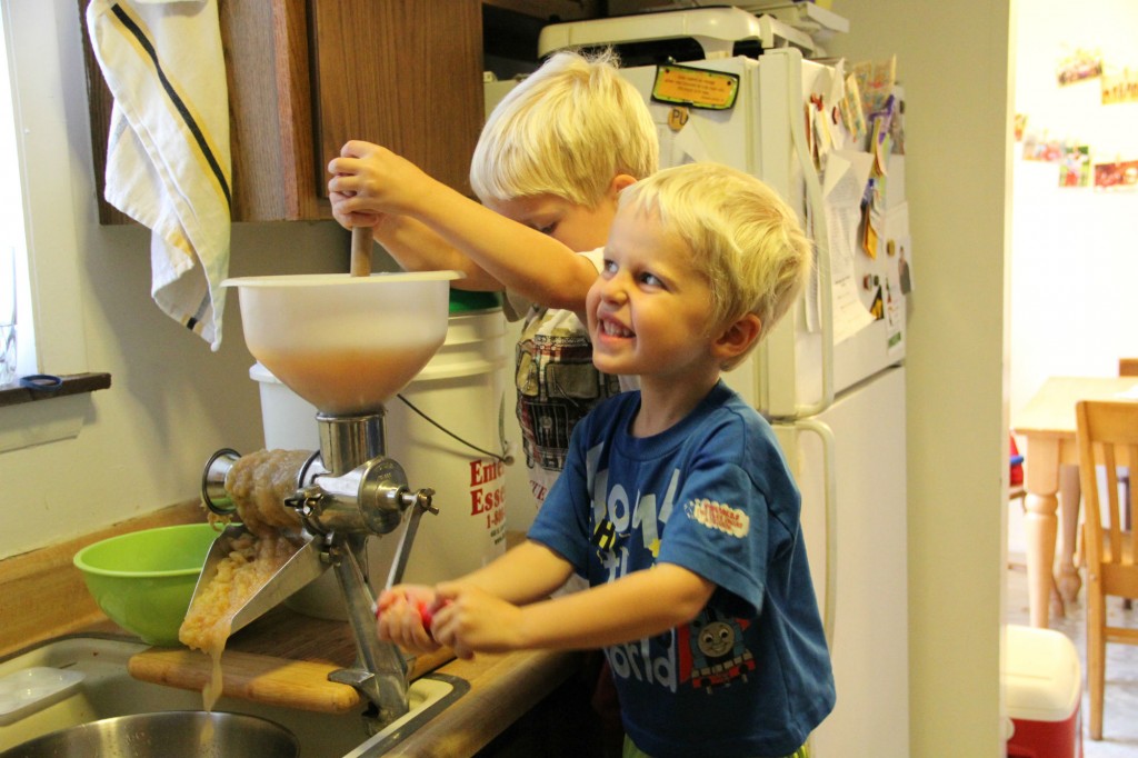 making applesauce